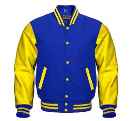 Varsity Jacket Royal Blue Yellow